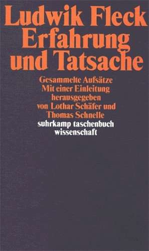 Erfahrung und Tatsache de Lothar Schäfer