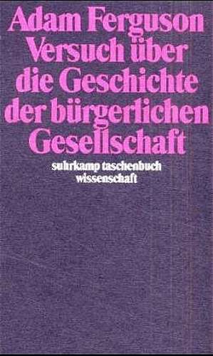 Versuch über die Geschichte der bürgerlichen Gesellschaft de Adam Ferguson