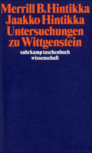 Untersuchungen zu Wittgenstein de Merrill B. Hintikka