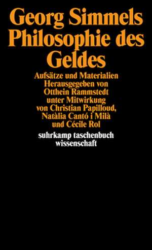 Georg Simmels ' Philosophie des Geldes' de Otthein Rammstedt