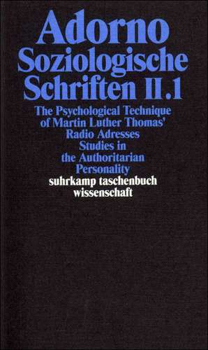 Soziologische Schriften 2 de Theodor W. Adorno