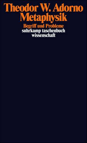 Metaphysik (1965) de Theodor W. Adorno