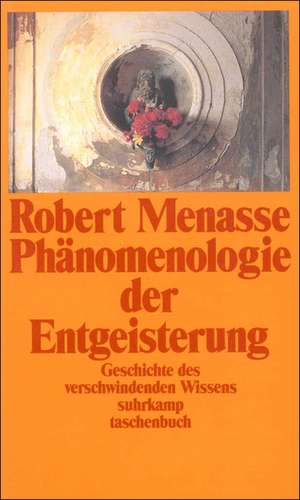 Phänomenologie der Entgeisterung de Robert Menasse