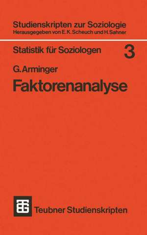 Faktorenanalyse de G. Arminger