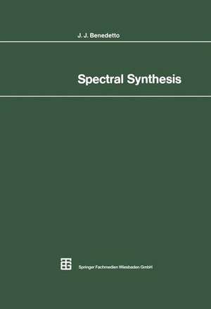 Spectral Synthesis de John J. Benedetto