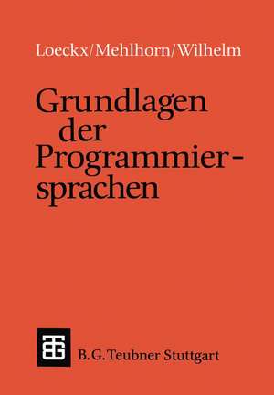 Grundlagen der Programmiersprachen de Jacques Loeckx