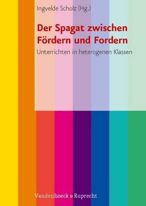 Der Spagat Zwischen Fordern Und Fordern: Unterrichten in Heterogenen Klassen de Ingvelde Scholz