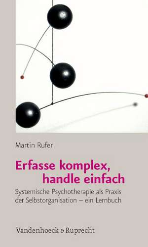 Erfasse Komplex, Handle Einfach: Systemische Psychotherapie ALS Praxis Der Selbstorganisation - Ein Lernbuch de Martin Rufer