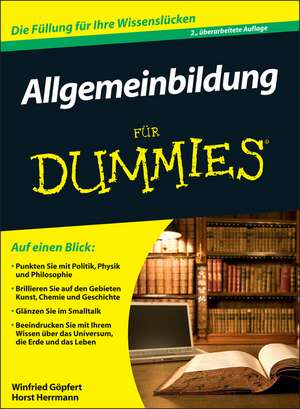 Allgemeinbildung für Dummies 2e de W Göpfert