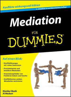 Mediation für Dummies 2e de A Weckert