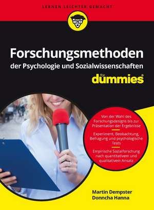 Forschungsmethoden der Psychologie und Sozialwissenschaften für Dummies de M Dempster