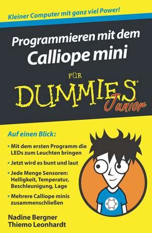 Programmieren mit dem Calliope mini für Dummies Junior de N Bergner