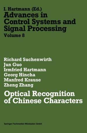 Optical Recognition of Chinese Characters de Richard Suchenwirth