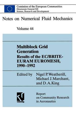 Multiblock Grid Generation: Results of the EC/BRITE-EURAM Project EUROMESH, 1990–1992 de Nigel P. Weatherill