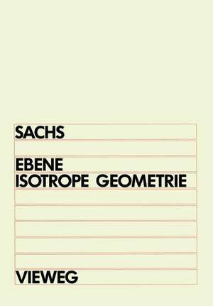 Ebene Isotrope Geometrie de Hans Sachs