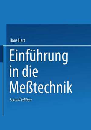 Einführung in die Meßtechnik de Hart Hans