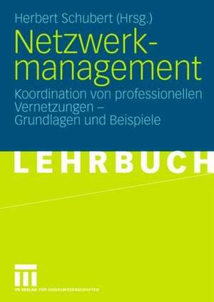 Netzwerkmanagement: Koordination von professionellen Vernetzungen - Grundlagen und Praxisbeispiele de Herbert Schubert