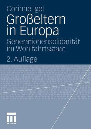 Großeltern in Europa: Generationensolidarität im Wohlfahrtsstaat de Corinne Igel