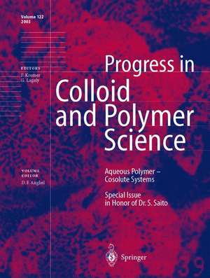 Aqueous Polymer — Cosolute Systems: Special Issue in Honor of Dr. Shuji Saito de Dan F. Anghel