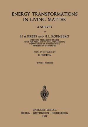 Energy Transformations in Living Matter: A Survey de K. Burton