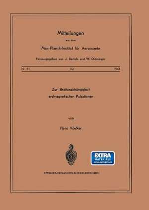 Zur Breitenabhängigkeit erdmagnetischer Pulsationen de H. Voelker