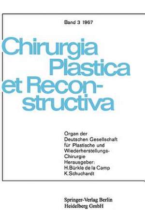 Chirurgia Plastica et Reconstructiva: Organ der Deutschen Gesellschaft für Plastische und Wiederherstellungs-Chirurgie de W. Axhausen