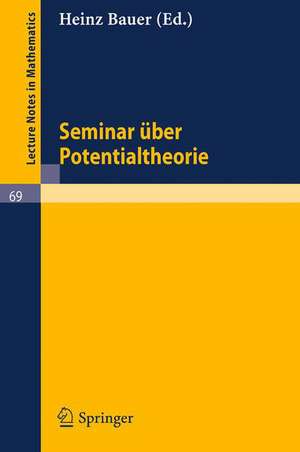 Seminar über Potentialtheorie de Heinz Bauer