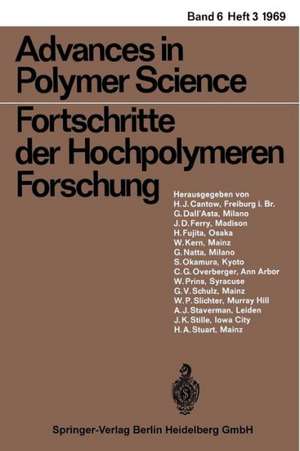 Fortschritte der Hochpolymeren-Forschung de Prof. H.-J. Cantow