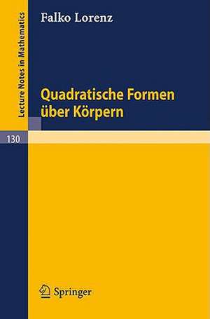 Quadratische Formen über Körpern de Falko Lorenz