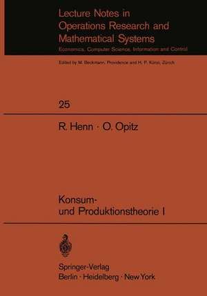 Konsum- und Produktionstheorie I de R. Henn