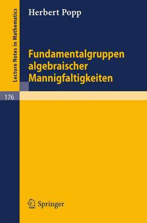 Fundamentalgruppen algebraischer Mannigfaltigkeiten de Herbert Popp