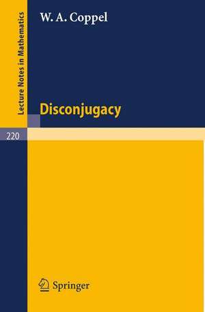 Disconjugacy de W. A. Coppel