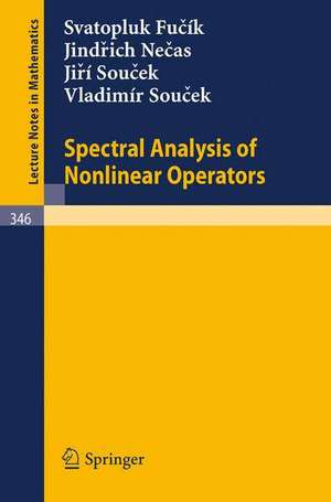 Spectral Analysis of Nonlinear Operators de S. Fucik