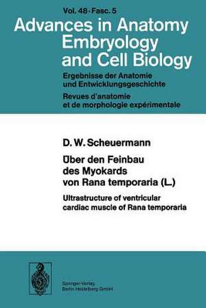 Über den Feinbau des Myocards von Rana temporaria (L.) / Ultrastructure of ventricular cardiac muscle of Rana temporaria de D. W. Scheuermann