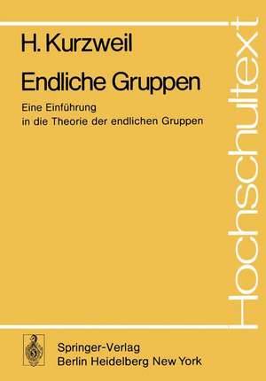 Endliche Gruppen: Eine Einführung in die Theorie der endlichen Gruppen de H. Kurzweil