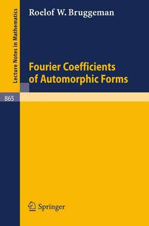 Fourier Coefficients of Automorphic Forms de R. W. Bruggeman