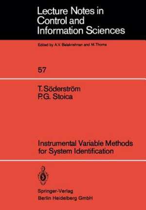 Instrumental Variable Methods for System Identification de T. Söderström