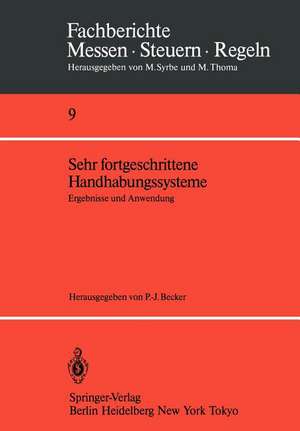 Sehr fortgeschrittene Handhabungssysteme: Ergebnisse und Anwendung de Peter-Joachim Becker