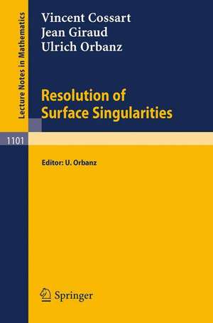 Resolution of Surface Singularities: Three Lectures de H. Hironaka