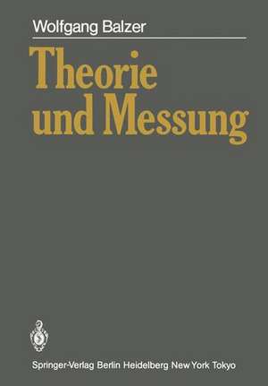 Theorie und Messung de Wolfgang Balzer