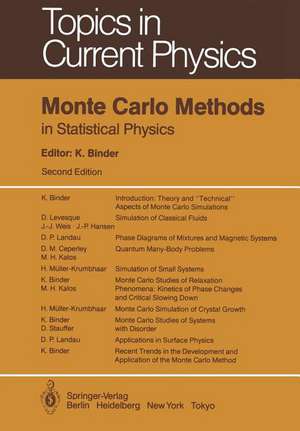 Monte Carlo Methods in Statistical Physics de K. Binder