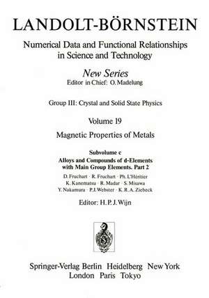 Alloys and Compounds of d-Elements with Main Group Elements. / Legierungen und Verbindungen von d-Elementen mit Elementen der Hauptgruppen.: Part 2 / Teil 2 de D. Fruchart