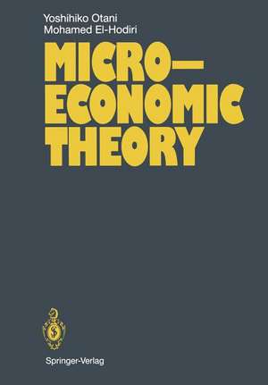 Microeconomic Theory de Yoshihiko Otani