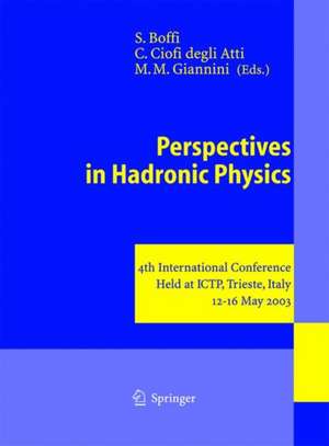 Perspectives in Hadronic Physics: 4th International Conference Held at ICTP, Trieste, Italy, 12–16 May 2003 de Sigfrido Boffi