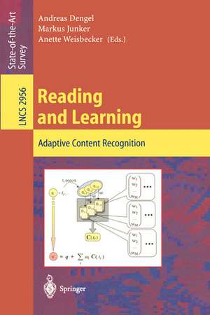 Reading and Learning: Adaptive Content Recognition de Andreas Dengel