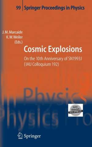 Cosmic Explosions: On the 10th Anniversary of SN1993J (IAU Colloquium 192) de J.M. Marcaide