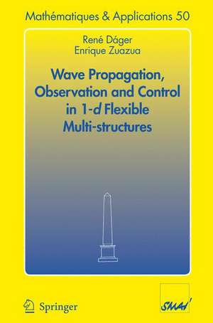 Wave Propagation, Observation and Control in 1-d Flexible Multi-Structures de René Dáger