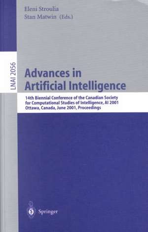 Advances in Artificial Intelligence: 14th Biennial Conference of the Canadian Society for Computational Studies of Intelligence, AI 2001 Ottawa, Canada, June 7-9, 2001 Proceedings de Eleni Stroulia