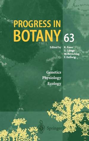 Progress in Botany: Genetics. Physiology. Ecology de Karl Esser