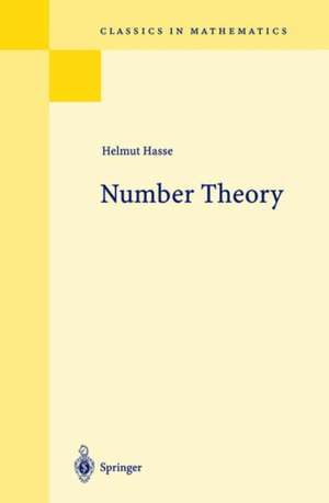 Number Theory de Helmut Hasse